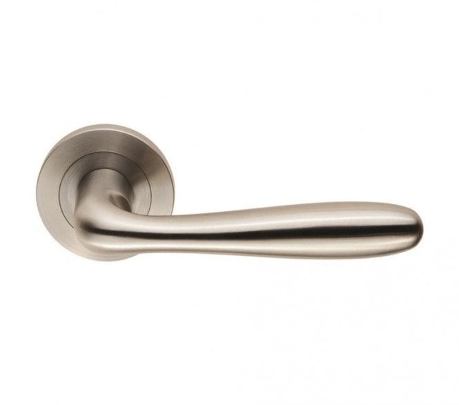 Steelworx SWL1127 Peninsula Handles on Rose - Satin Stainless Steel