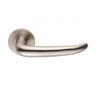 Steelworx SWL1135 Luenza Stainless Steel Handles on Rose - Satin Stainless Steel