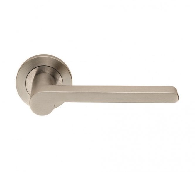 Steelworx SWL1161 Lubecca Stainless Steel Handles on Rose - Satin Stainless Steel