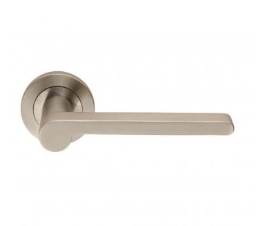 Steelworx SWL1161 Lubecca Stainless Steel Handles on Rose - Satin Stainless Steel