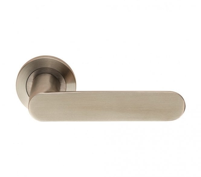 Steelworx SWL1168 Parigi Stainless Steel Handles on Rose - Satin Stainless Steel