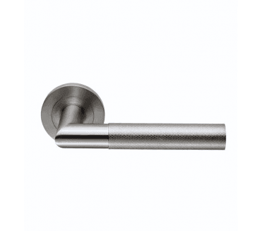 Steelworx SWL1169SSS Crown Knurled Handles on Rose - Satin Stainless Steel