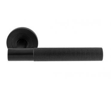 Steelworx SWL1171MB Galaxy Knurled Handles on Rose - Matt Black