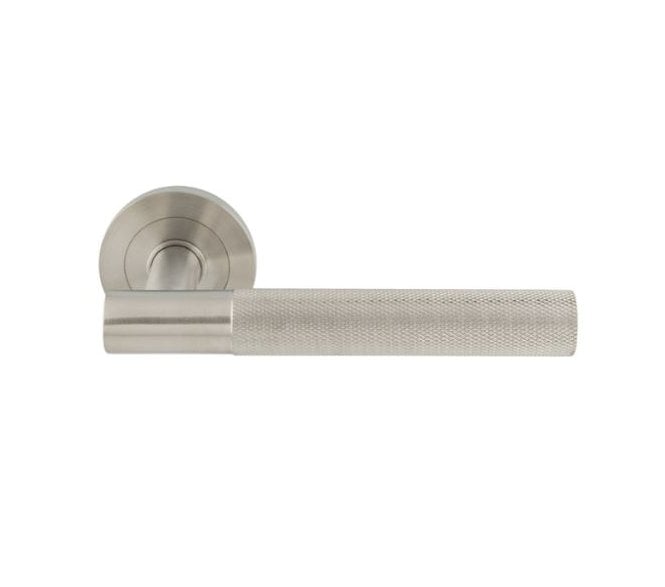 Steelworx SWL1171SSS Galaxy Knurled Handles on Rose - Satin Stainless Steel