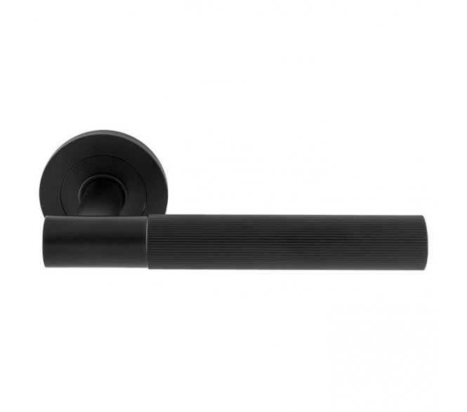 Steelworx SWL1172MB Arrow Lined Handles on Rose - Matt Black