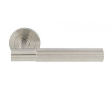 Steelworx SWL1172SSS Arrow Lined Handles on Rose - Satin Stainless