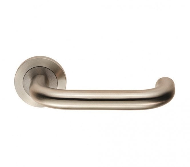 Steelworx SWL1190 Nera Satin Stainless Steel Handles on Rose - Satin Stainless Steel