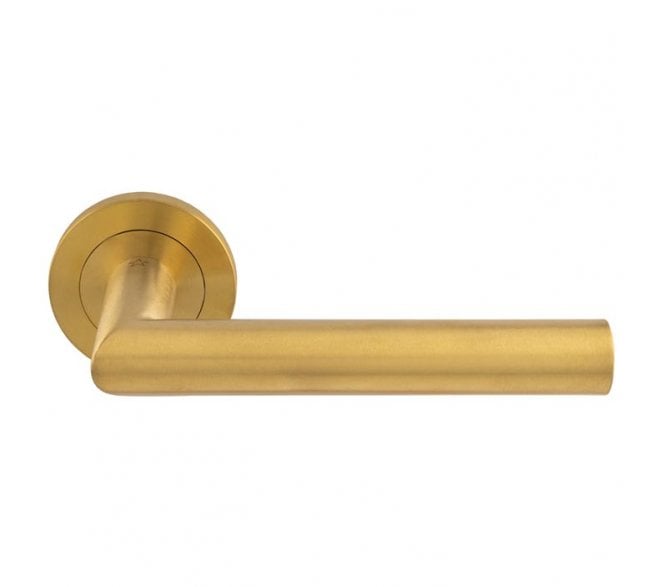 Steelworx SWL1192 Treviri Stainless Steel Handles on Rose - Satin PVD