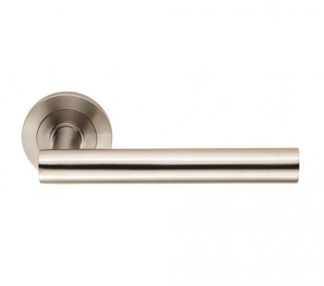 Steelworx SWL1194 Philadelphia Satin Stainless Steel Handles on Rose - Satin Stainless Steel