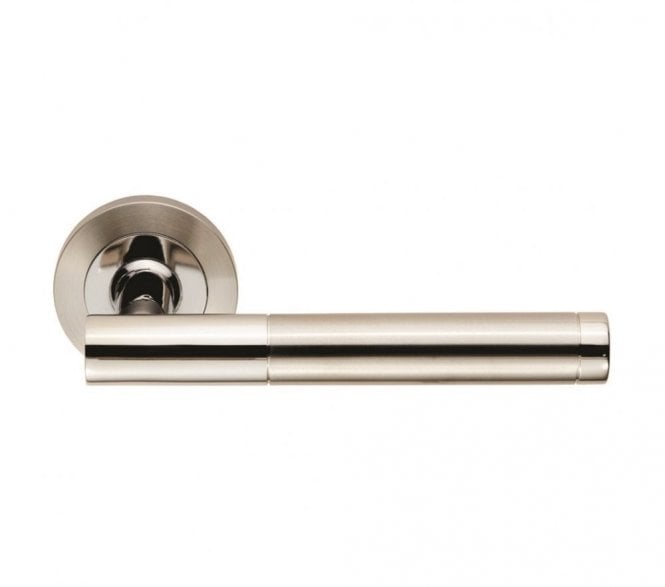 Steelworx SWL1194DUO Philadelphia Stainless Steel Handles on Rose - Satin/Polished Stainless Steel