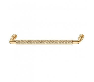 Tocco Knurled Cabinet Handle 160mm - Brushed Gold