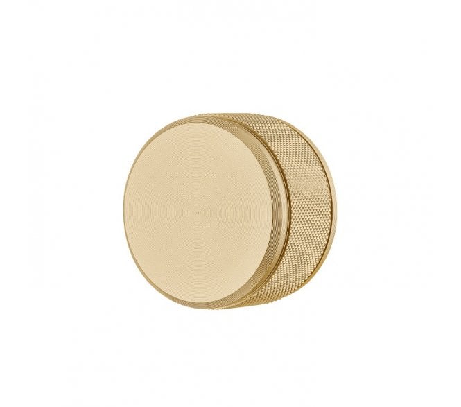 Tocco Knurled Cabinet Knob 50mm - Brushed Gold