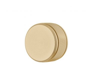Tocco Knurled Cabinet Knob 50mm - Brushed Gold
