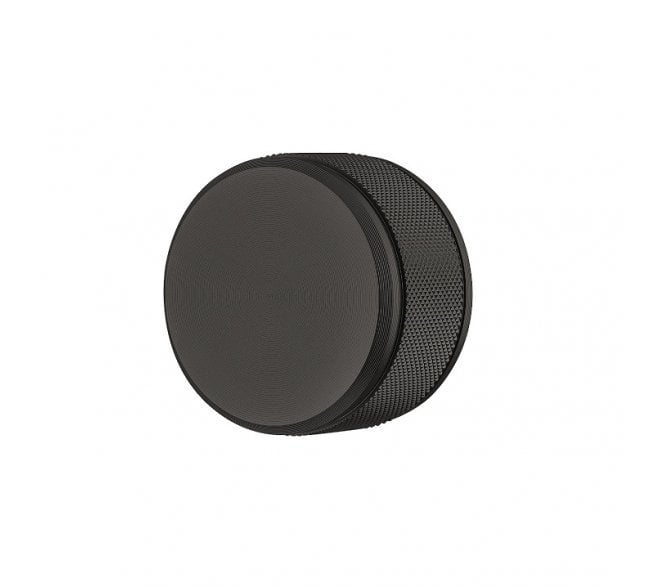 Tocco Knurled Cabinet Knob 50mm - Matt Black