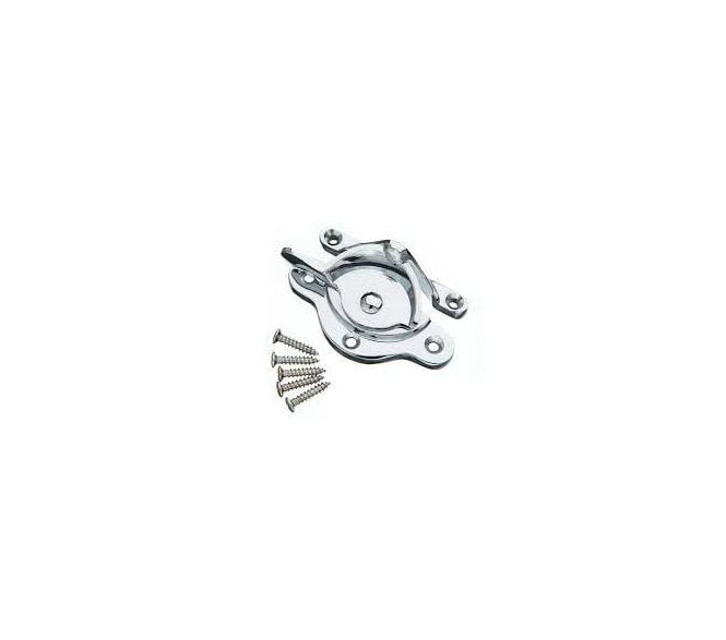 Ultra-Slim Fitch Pattern Sash Fastener - Satin Chrome