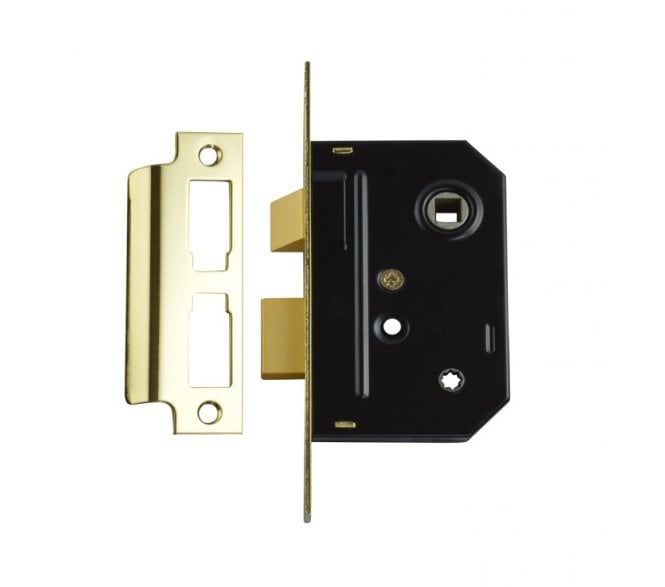 Union 2294 Mortice Bathroom Locks - Polished Brass