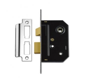 Union 2294 Mortice Bathroom Locks - Polished Chrome