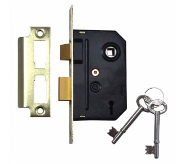 Union 2295 2-Lever Mortice Sashlocks - Polished Brass