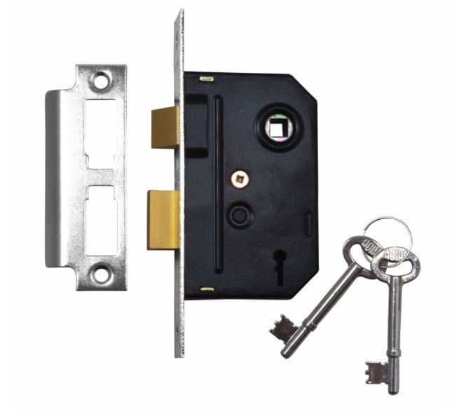 Union 2295 2-Lever Mortice Sashlock - Polished Chrome