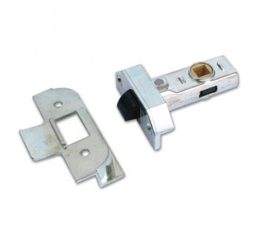Union 2650 Rebated Tubular Mortice Latch 65mm - Polished Chrome