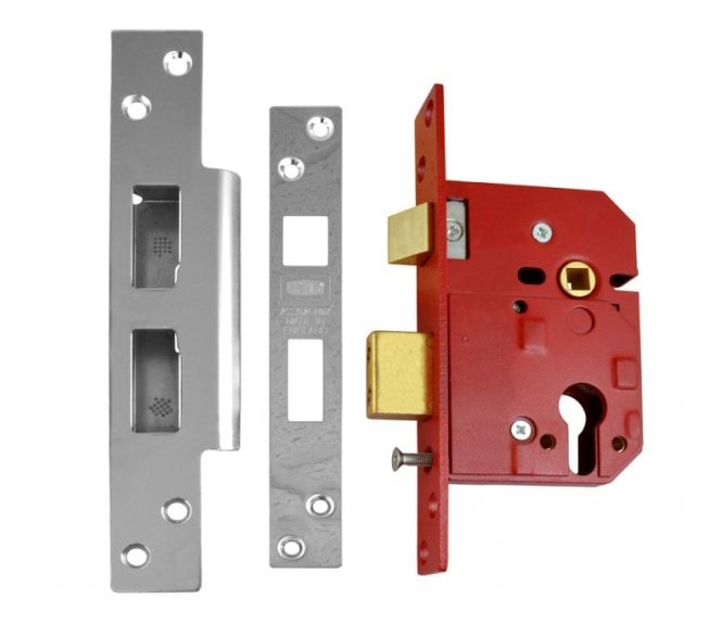 Union L2244E Euro Profile Mortice Sashlock Case - 67mm - Satin Chrome
