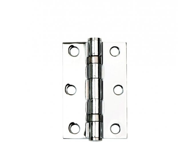 Union XL862 76x51mm Ball Bearing Butt Hinges (Pair) - Polished Chrome