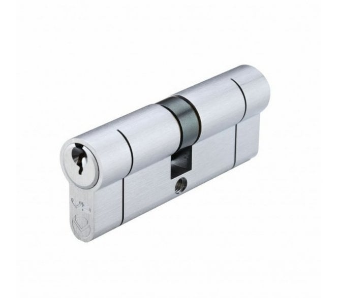 Vier 5-Pin Euro Profile Double Cylinder - Polished Chrome