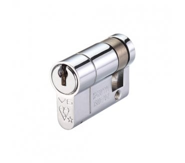 Vier 5-Pin Euro Profile Single Cylinder - Polished Chrome