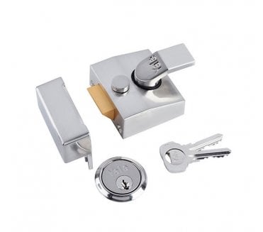 Yale 85 Rim Nightlatch 60mm Narrow - Satin Chrome