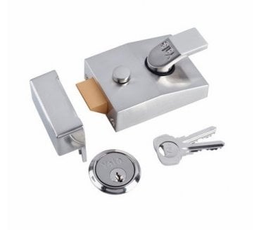 Yale 89 Rim Nightlatch 90mm Wide - Satin Chrome