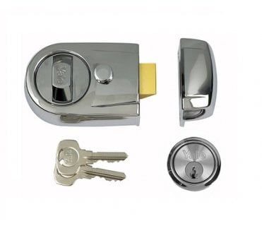 Yale Y3 Security Rim Nightlatch 60mm Backset - Polished Chrome