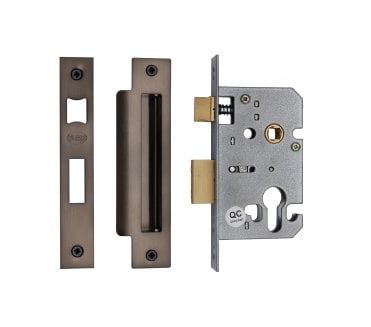 York Euro Profile Mortice Sashlocks - Matt Bronze