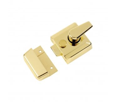 York Security Rim Nightlatch - 40mm Backset - Polished Brass