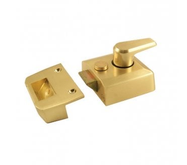 York Security Rim Nightlatch - 40mm Backset - Satin Brass