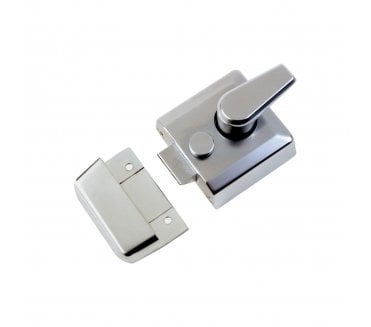 York Security Rim Nightlatch - 40mm Backset - Satin Chrome