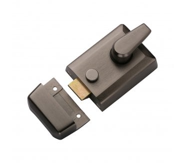 York Security Rim Nightlatch - 60mm Backset - Matt Bronze