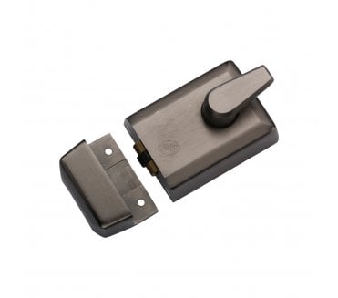 York Security Roller Bolt Nightlatch - 60mm Backset - Matt Bronze