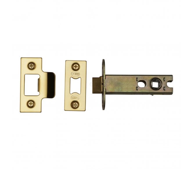 York YKAL Heavy Duty Tubular Mortice Latch 103mm - Polished Brass