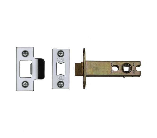 York YKAL Heavy Duty Tubular Mortice Latch 103mm - Polished Chrome/Polished Nickel