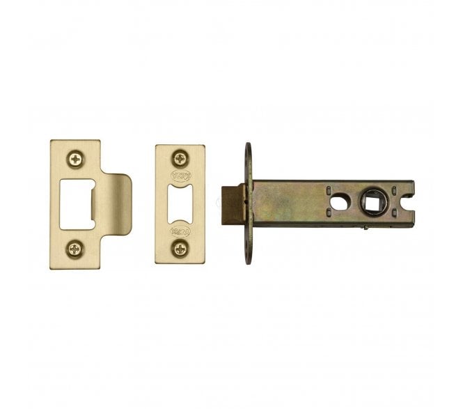 York YKAL Heavy Duty Tubular Mortice Latch 103mm - Satin Brass