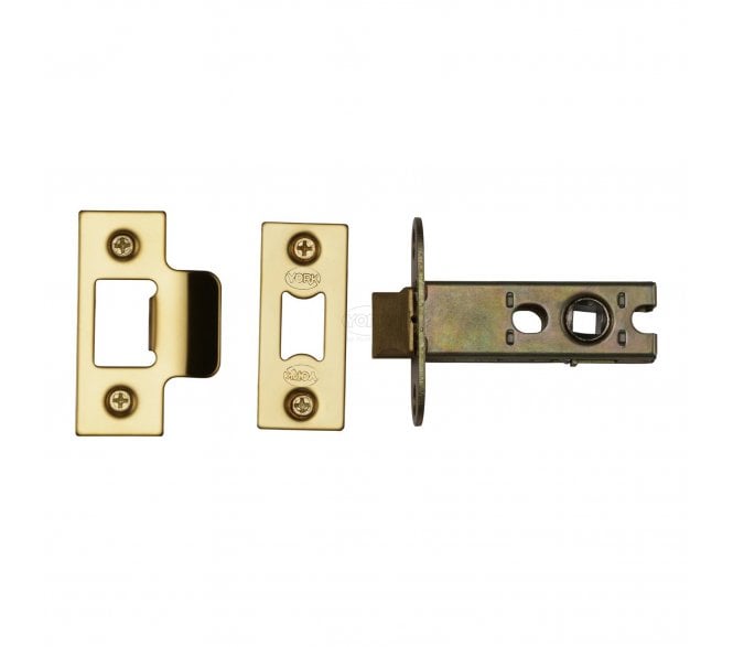 York YKAL2 Heavy Duty Tubular Mortice Latch 63mm - Polished Brass