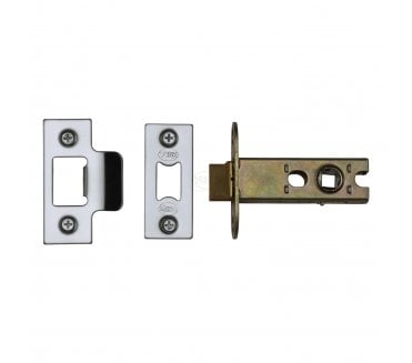 York YKAL2 Heavy Duty Tubular Mortice Latch 63mm - Polished Chrome/Polished Nickel