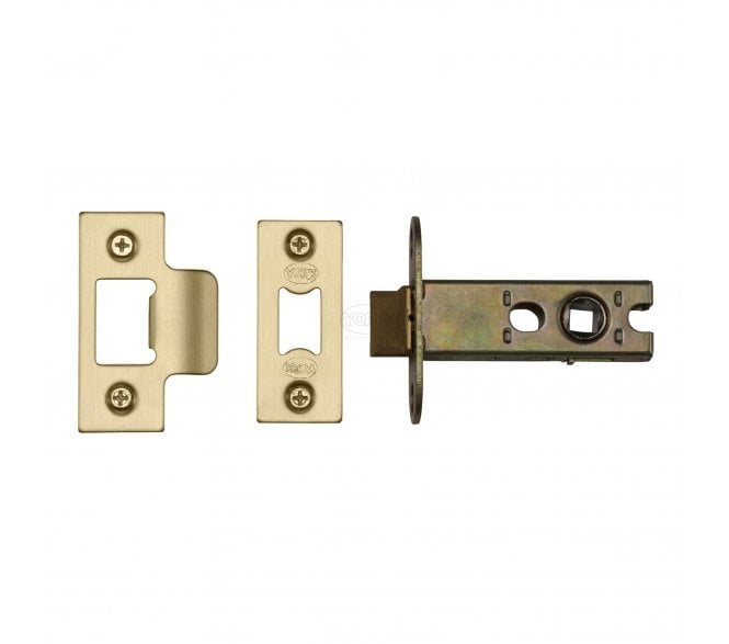 York YKAL2 Heavy Duty Tubular Mortice Latch 63mm - Satin Brass