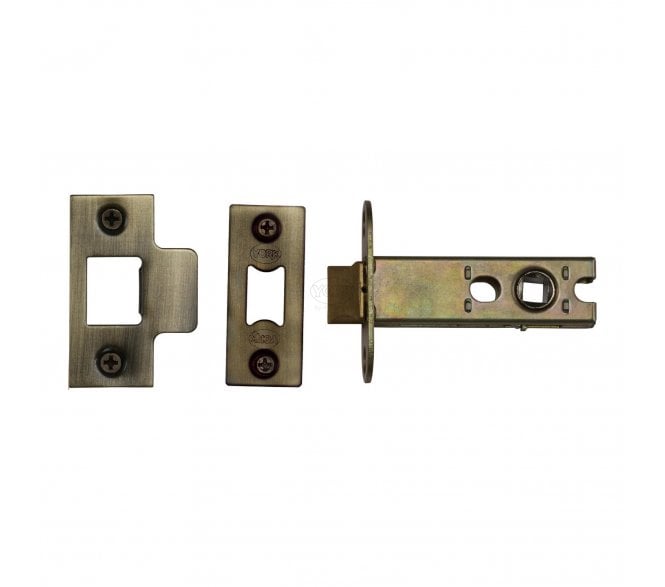 York YKAL3 Heavy Duty Tubular Mortice Latch 76mm - Antique Brass