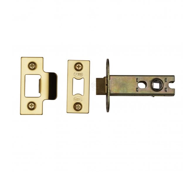 York YKAL3 Heavy Duty Tubular Mortice Latch 76mm - Polished Brass