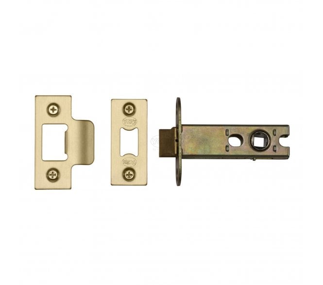 York YKAL3 Heavy Duty Tubular Mortice Latch 76mm - Satin Brass