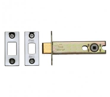 York YKBDB Tubular Bathroom Deadbolt 100mm - Polished Chrome/Polished Nickel