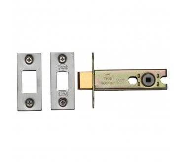 York YKBDB Tubular Bathroom Deadbolt 100mm - Satin Nickel/Satin Chrome