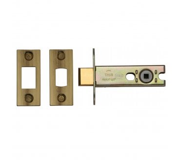 York YKBDB Tubular Bathroom Deadbolt 76mm - Antique Brass