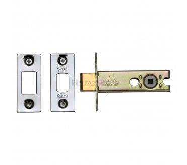 York YKBDB Tubular Bathroom Deadbolt 76mm - Polished Chrome/Polished Nickel